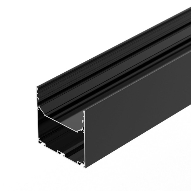 Алюминиевый профиль Arlight LINE-S-7575-3000 BLACK 041857 Алюминиевый профиль Arlight LINE-S-7575-3000 BLACK 041857