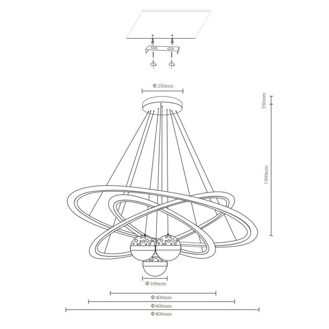 Подвесная люстра Velante 431-303-06 Подвесная люстра Velante 431-303-06