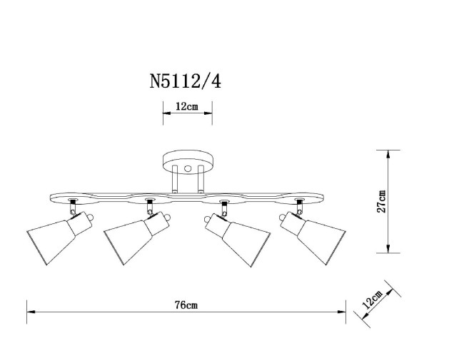 Спот Arte Lamp Harmony A5112PL-4BK Спот Arte Lamp Harmony A5112PL-4BK