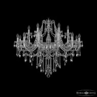 Подвесная люстра Bohemia Ivele Crystal 1415/12+6/360 Ni Подвесная люстра Bohemia Ivele Crystal 1415/12+6/360 Ni