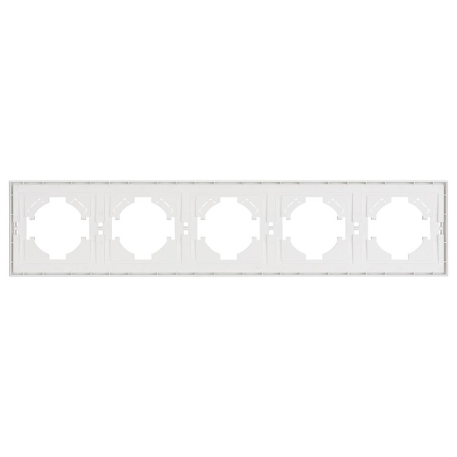 Рамка пластиковая на 5 постов Arlight FRM-TENDO-SFPL-5-WH 054660