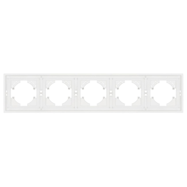 Рамка пластиковая на 5 постов Arlight FRM-TENDO-SFPL-5-WH 054660