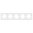 Рамка пластиковая на 5 постов Arlight FRM-TENDO-SFPL-5-WH 054660
