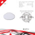 Встраиваемый светильник Reluce 70605-9.0-001OL LED9W WH 4000K Встраиваемый светильник Reluce 70605-9.0-001OL LED9W WH 4000K
