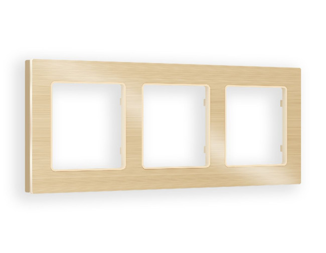 Рамка трехместная Ambrella Volt Platos AF550303 Рамка трехместная Ambrella Volt Platos AF550303