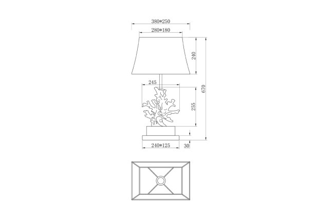 Настольная лампа Garda Decor K2BT-1004 Настольная лампа Garda Decor K2BT-1004