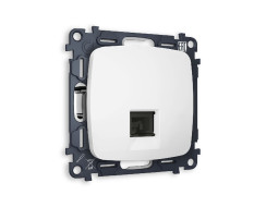 Комплект механизма компьютерной розетки RJ-45(8P8C) CAT6 со шторкой Ambrella Volt Omega MO132010