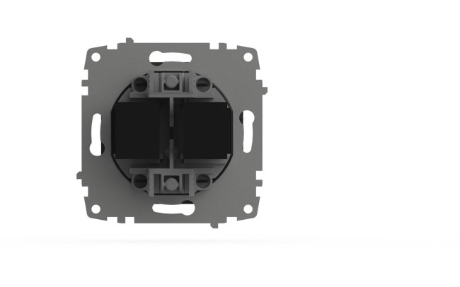 Розетка компьютерная двухместная ( Cat 6) ELBI Zena Vega 609-011100-248 Розетка компьютерная двухместная ( Cat 6) ELBI Zena Vega 609-011100-248