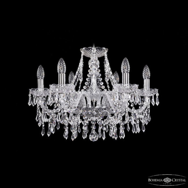 Подвесная люстра Bohemia Ivele Crystal 1403/6/195 Ni Подвесная люстра Bohemia Ivele Crystal 1403/6/195 Ni