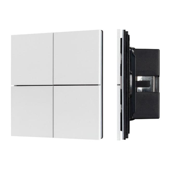 Кнопочная панель Arlight KNX-304-23-IN White BUS, Frameless 038365 Кнопочная панель Arlight KNX-304-23-IN White BUS, Frameless 038365