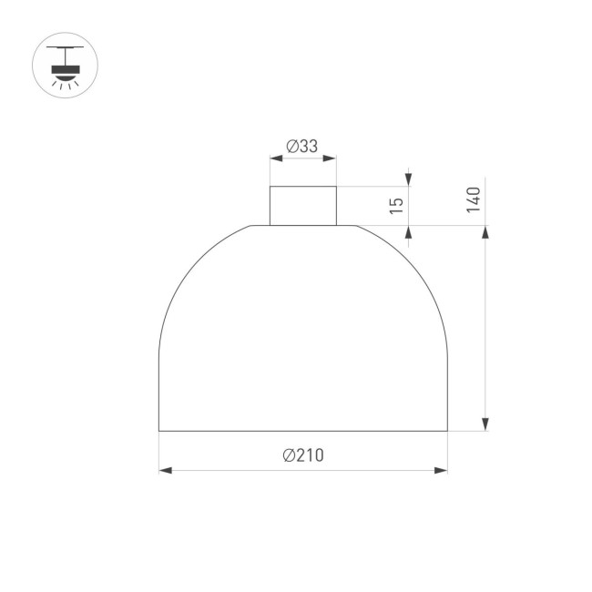 Трековый светильник Arlight ART-INBELT-BOWL-R210-16W Day4000-MIX (BK, 100 deg, 48V, DALI) 051160 Трековый светильник Arlight ART-INBELT-BOWL-R210-16W Day4000-MIX (BK, 100 deg, 48V, DALI) 051160