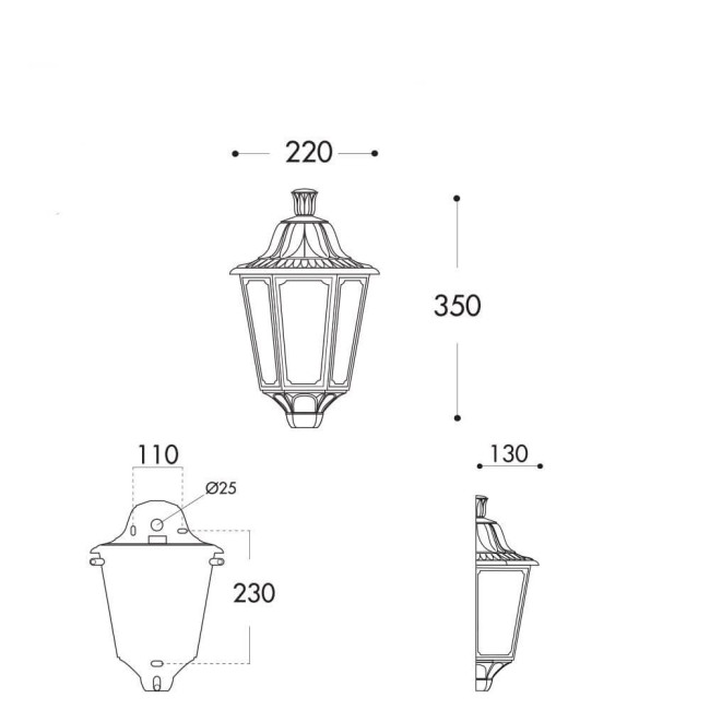 Уличный настенный светильник Fumagalli Iesse M22.000.000.WYF1R Уличный настенный светильник Fumagalli Iesse M22.000.000.WYF1R