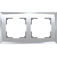 Рамка на 2 поста Werkel Diamant зеркальный W0021220 4690389158827 Рамка на 2 поста Werkel Diamant зеркальный W0021220 4690389158827