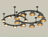 Комплект подвесного светильника Ambrella Light Techno Ring XR92221110 (A9222, A9227, C9238, C9232, N8124, N8145) Комплект подвесного светильника Ambrella Light Techno Ring XR92221110 (A9222, A9227, C9238, C9232, N8124, N8145)