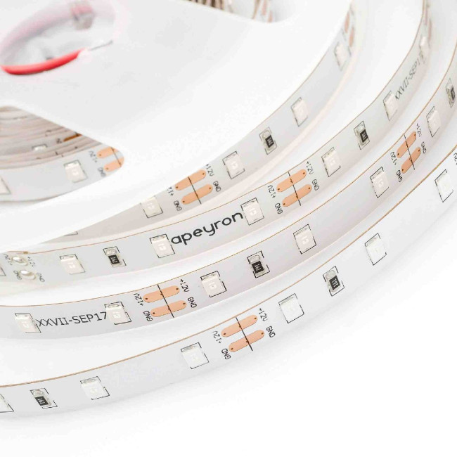 Светодиодная лента Apeyron 12В 3528 4,8Вт/м желтый 5м IP20 00-433 Светодиодная лента Apeyron 12В 3528 4,8Вт/м желтый 5м IP20 00-433