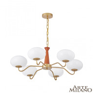 Подвесная люстра Arte Milano Napoli 310166/D780/6 BS/WD Подвесная люстра Arte Milano Napoli 310166/D780/6 BS/WD