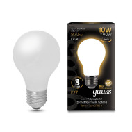 Лампа светодиодная филаментная Gauss E27 10W 2700К матовая 102202110 Лампа светодиодная филаментная Gauss E27 10W 2700К матовая 102202110