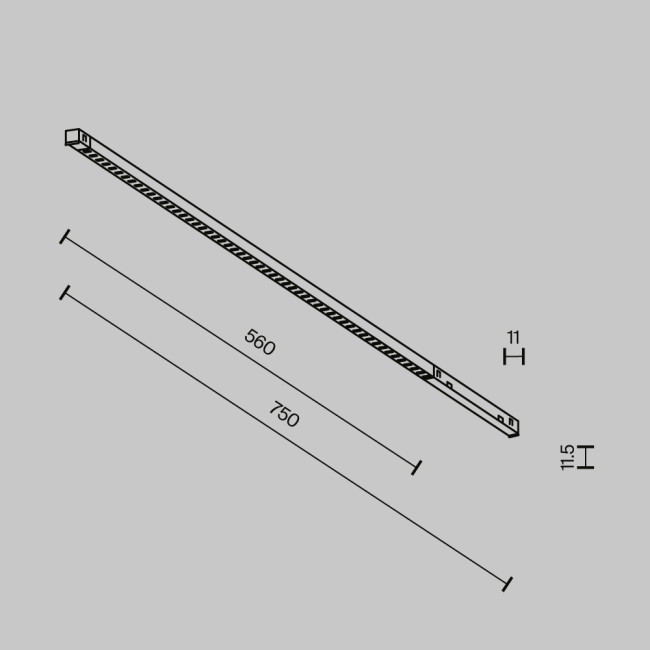Трековый магнитный светильник Maytoni Technical Points Exility X TR241-4-12WTW-DSZ-B Трековый магнитный светильник Maytoni Technical Points Exility X TR241-4-12WTW-DSZ-B