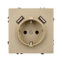 Механизм розетки с USB зарядкой Arlight SCT-NOBE-MUAA-SFPL-GD (230V, 16A) 054290