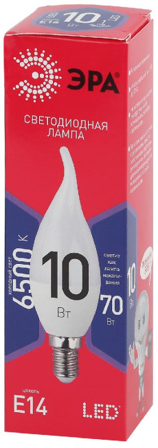 Лампа светодиодная Эра E14 10W 6500K LED BXS-10W-865-E14 R Б0045343 Лампа светодиодная Эра E14 10W 6500K LED BXS-10W-865-E14 R Б0045343