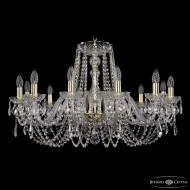 Подвесная люстра Bohemia Ivele Crystal 1402/12/300 G Leafs Подвесная люстра Bohemia Ivele Crystal 1402/12/300 G Leafs