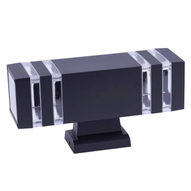 Уличный настенный светильник Uniel UUL-S24A 2x60W/E27 IP65 BLACK UL-00012923