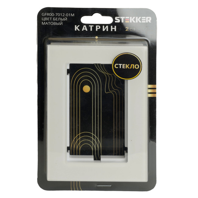 Рамка двухместная Stekker GFR00-7012-01М Катрин 49599 Рамка двухместная Stekker GFR00-7012-01М Катрин 49599