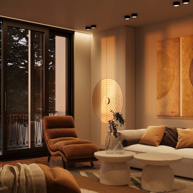 Накладной светильник Maytoni Glare C091CL-12W3K-B Накладной светильник Maytoni Glare C091CL-12W3K-B