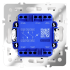 Проходной переключатель двухклавишный с подсветкой Voltum S70 VLS020403 (кашемир)