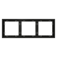 Рамка на 3 поста Voltum S70 VLS100308 (черный матовый)