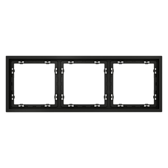 Рамка на 3 поста Voltum S70 VLS100308 (черный матовый)