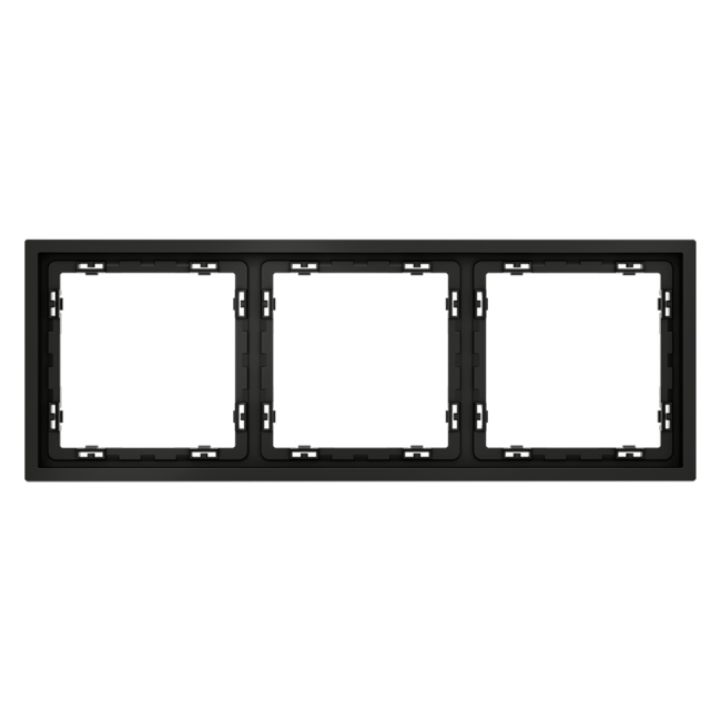 Рамка на 3 поста Voltum S70 VLS100308 (черный матовый)