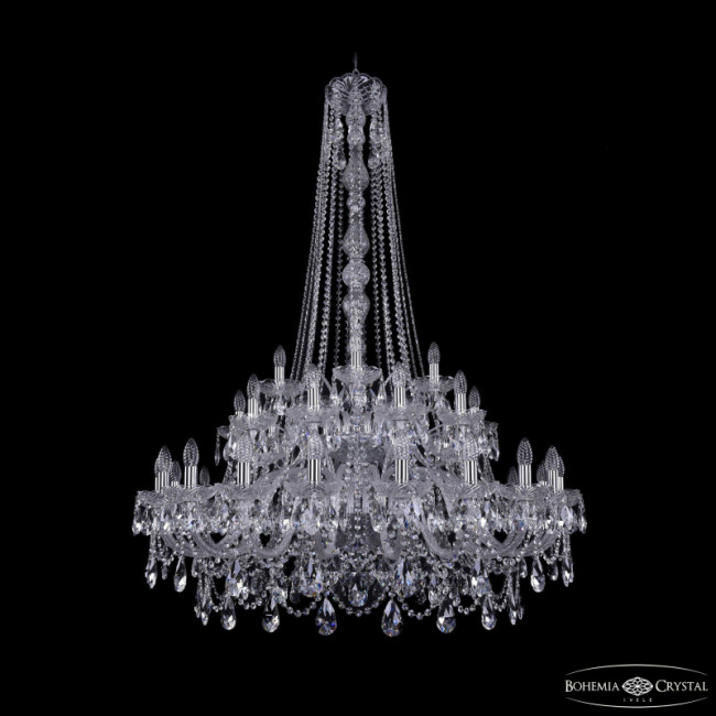 Подвесная люстра Bohemia Ivele Crystal 1411/20+10+5/400/h-155/2d Ni