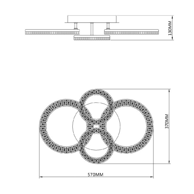 Потолочная люстра Escada Alunit 10281/4LED