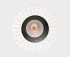 Встраиваемый светильник Italline IT02-028 black 3000K Встраиваемый светильник Italline IT02-028 black 3000K