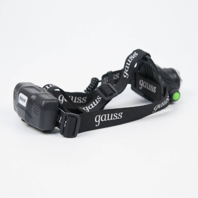 Налобный светодиодный фонарь Gauss аккумуляторный 110х105 450 лм GF407 Налобный светодиодный фонарь Gauss аккумуляторный 110х105 450 лм GF407
