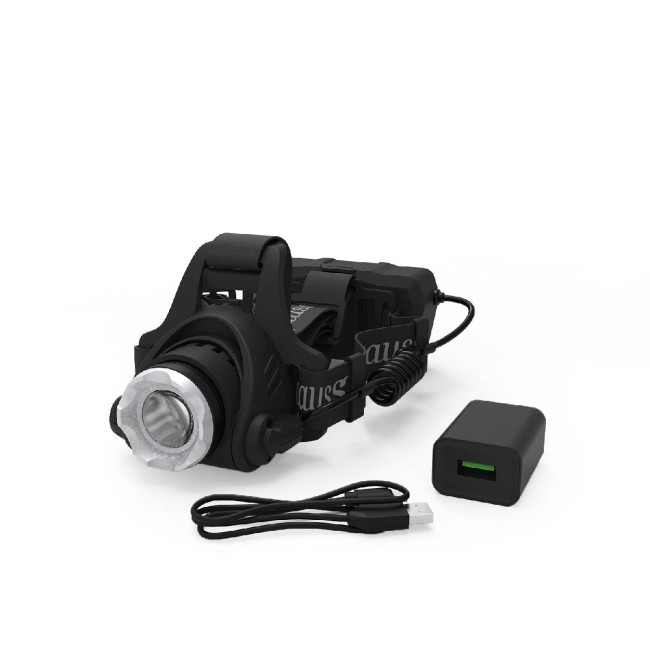 Налобный светодиодный фонарь Gauss аккумуляторный 110х105 450 лм GF407 Налобный светодиодный фонарь Gauss аккумуляторный 110х105 450 лм GF407