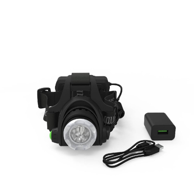 Налобный светодиодный фонарь Gauss аккумуляторный 110х105 450 лм GF407 Налобный светодиодный фонарь Gauss аккумуляторный 110х105 450 лм GF407