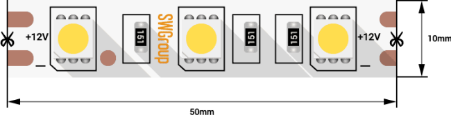 Светодиодная лента SWG SWG560-12-14.4-WW-M 007266 Светодиодная лента SWG SWG560-12-14.4-WW-M 007266