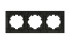 Рамка трехместная ELBI Vega 510-011100-227 Рамка трехместная ELBI Vega 510-011100-227