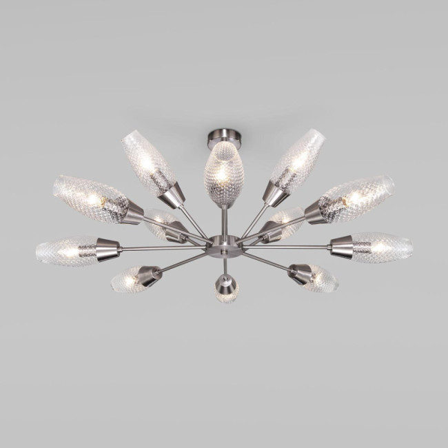 Потолочная люстра Eurosvet Thalia 60140/12 сатин-никель Потолочная люстра Eurosvet Thalia 60140/12 сатин-никель