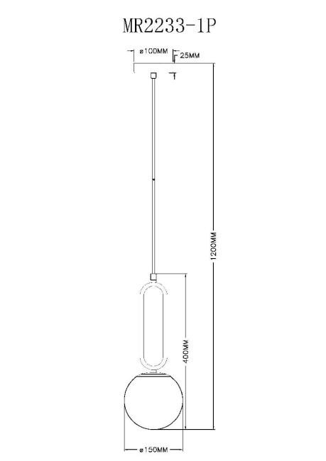 Подвесной светильник Myfar Pierre MR2233-1P Подвесной светильник Myfar Pierre MR2233-1P