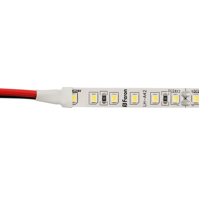 Светодиодная лента 24V Feron LS501, 120*SMD2835, 11W/m, IP20, 4000К (нейтральный белый) 53087 Светодиодная лента 24V Feron LS501, 120*SMD2835, 11W/m, IP20, 4000К (нейтральный белый) 53087