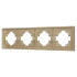 Рамка пластиковая на 4 поста Arlight FRM-TENDO-SFPL-4-GD 054663 Рамка пластиковая на 4 поста Arlight FRM-TENDO-SFPL-4-GD 054663