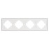 Рамка пластиковая на 4 поста Arlight FRM-TENDO-SFPL-4-GD 054663 Рамка пластиковая на 4 поста Arlight FRM-TENDO-SFPL-4-GD 054663