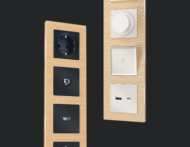 Рамка четырехместная Ambrella Volt Platos AF550304 Рамка четырехместная Ambrella Volt Platos AF550304