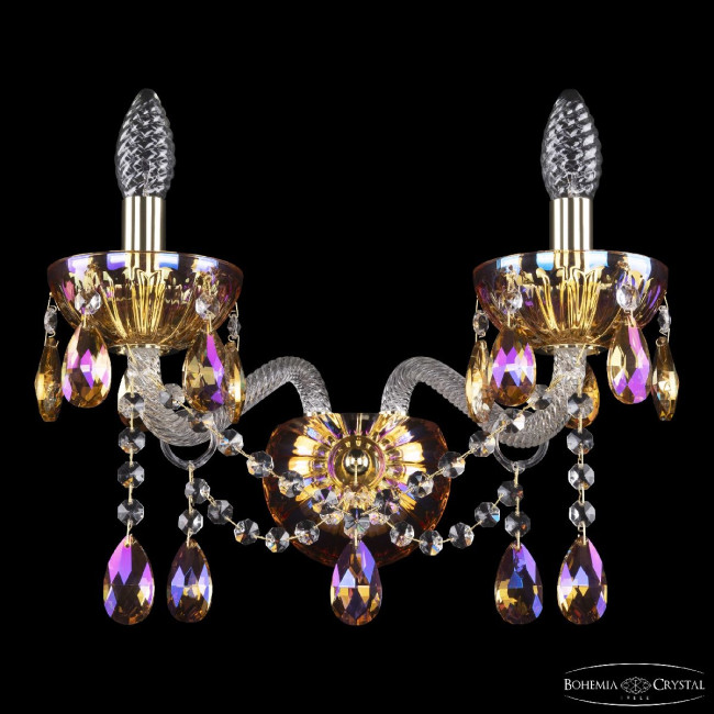 Бра Bohemia Ivele Crystal 5413B/2/165 G Shampan/M-1H K777 Бра Bohemia Ivele Crystal 5413B/2/165 G Shampan/M-1H K777