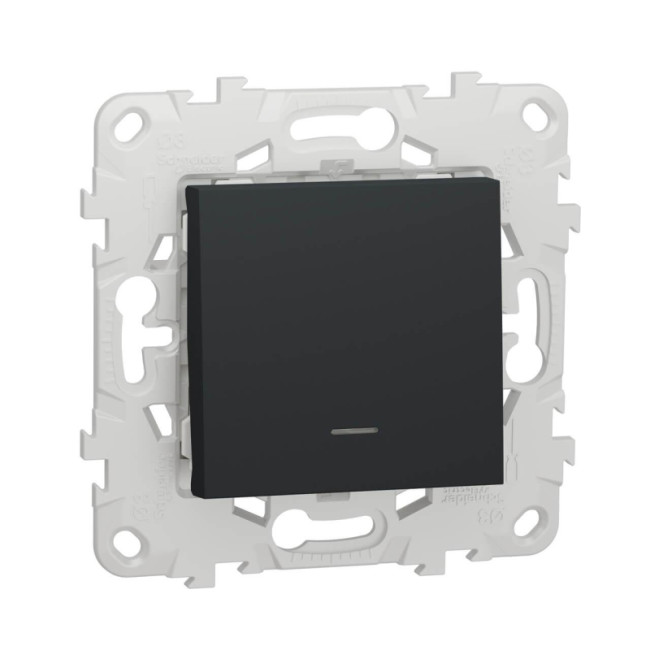 Переключатель одноклавишный с подсветкой Schneider Electric Unica New NU520354N Переключатель одноклавишный с подсветкой Schneider Electric Unica New NU520354N