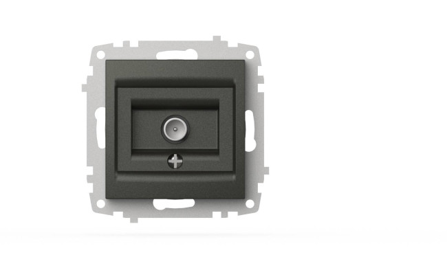 Розетка для TV с экраном (проходная) ELBI Zena Vega 609-011100-272 Розетка для TV с экраном (проходная) ELBI Zena Vega 609-011100-272