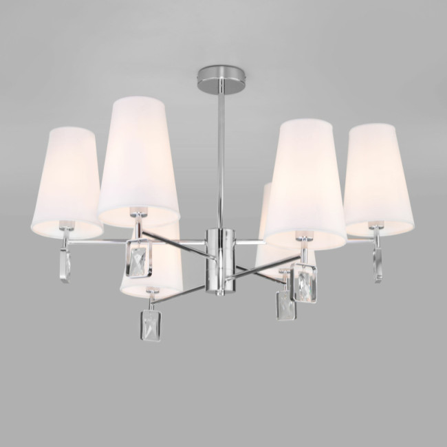 Люстра на штанге Eurosvet Milazzo 60137/6 хром a060125 Люстра на штанге Eurosvet Milazzo 60137/6 хром a060125